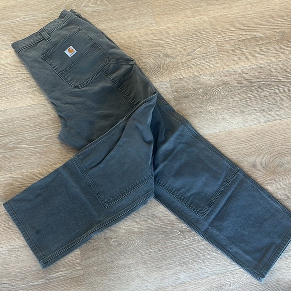 Carhartt double knee relaxed fit characoal gray men’s jeans‎ size 42x34 - Picture 9 of 13